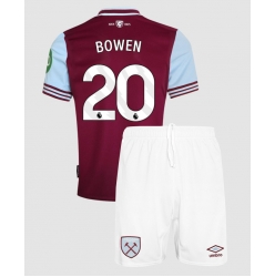 Fotbollsset Barn West Ham United Jarrod Bowen #20 Hemmatröja 2024-25 Mini-Kit Kortärmad (+ korta byxor)