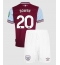 Fotbollsset Barn West Ham United Jarrod Bowen #20 Hemmatröja 2024-25 Mini-Kit Kortärmad (+ korta byxor)