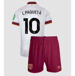 Fotbollsset Barn West Ham United Lucas Paqueta #10 Tredje Tröja 2024-25 Mini-Kit Kortärmad (+ korta byxor)