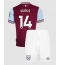 Fotbollsset Barn West Ham United Mohammed Kudus #14 Hemmatröja 2024-25 Mini-Kit Kortärmad (+ korta byxor)