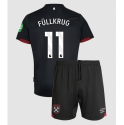 Fotbollsset Barn West Ham United Niclas Fullkrug #11 Bortatröja 2024-25 Mini-Kit Kortärmad (+ korta byxor)