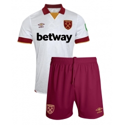 Fotbollsset Barn West Ham United Tredje Tröja 2024-25 Mini-Kit Kortärmad (+ korta byxor)