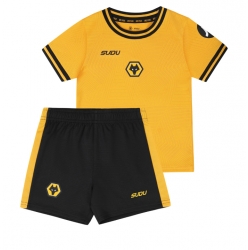 Fotbollsset Barn Wolves Hemmatröja 2024-25 Mini-Kit Kortärmad (+ korta byxor)