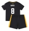 Fotbollsset Barn Wolves Joao Gomes #8 Bortatröja 2024-25 Mini-Kit Kortärmad (+ korta byxor)