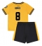 Fotbollsset Barn Wolves Joao Gomes #8 Hemmatröja 2024-25 Mini-Kit Kortärmad (+ korta byxor)