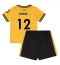 Fotbollsset Barn Wolves Matheus Cunha #12 Hemmatröja 2024-25 Mini-Kit Kortärmad (+ korta byxor)