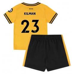 Fotbollsset Barn Wolves Max Kilman #23 Hemmatröja 2024-25 Mini-Kit Kortärmad (+ korta byxor)