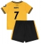 Fotbollsset Barn Wolves Pedro Neto #7 Hemmatröja 2024-25 Mini-Kit Kortärmad (+ korta byxor)