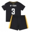 Fotbollsset Barn Wolves Rayan Ait-Nouri #3 Bortatröja 2024-25 Mini-Kit Kortärmad (+ korta byxor)