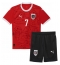 Fotbollsset Barn Österrike Marko Arnautovic #7 Hemmatröja EM 2024 Mini-Kit Kortärmad (+ korta byxor)