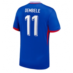 Frankrike Ousmane Dembele #11 Hemmatröja EM 2024 Kortärmad