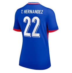 Frankrike Theo Hernandez #22 Hemmatröja EM 2024 Dam Kortärmad