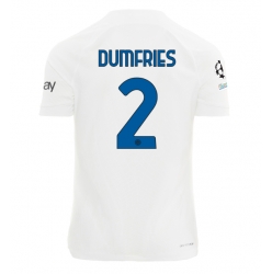 Inter Milan Denzel Dumfries #2 Bortatröja 2023-24 Kortärmad