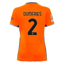 Inter Milan Denzel Dumfries #2 Tredje Tröja 2023-24 Dam Kortärmad