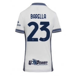 Inter Milan Nicolo Barella #23 Bortatröja 2024-25 Dam Kortärmad