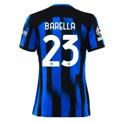 Inter Milan Nicolo Barella #23 Hemmatröja 2023-24 Dam Kortärmad