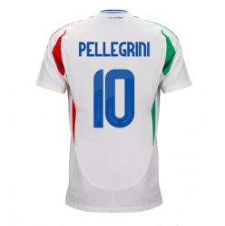 Italien Lorenzo Pellegrini #10 Bortatröja EM 2024 Kortärmad