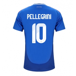 Italien Lorenzo Pellegrini #10 Hemmatröja EM 2024 Kortärmad