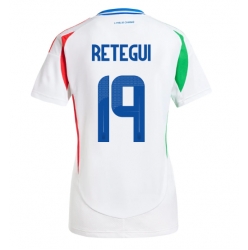 Italien Mateo Retegui #19 Bortatröja EM 2024 Dam Kortärmad