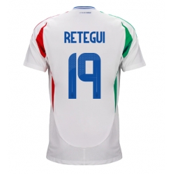 Italien Mateo Retegui #19 Bortatröja EM 2024 Kortärmad