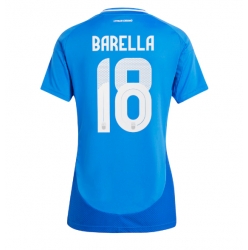 Italien Nicolo Barella #18 Hemmatröja EM 2024 Dam Kortärmad