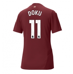 Manchester City Jeremy Doku #11 Tredje Tröja 2024-25 Dam Kortärmad