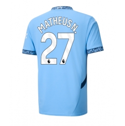 Manchester City Matheus Nunes #27 Hemmatröja 2024-25 Kortärmad