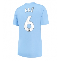 Manchester City Nathan Ake #6 Hemmatröja 2023-24 Dam Kortärmad