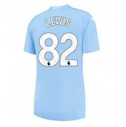 Manchester City Rico Lewis #82 Hemmatröja 2023-24 Dam Kortärmad