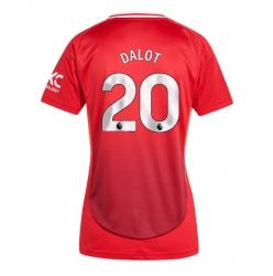 Manchester United Diogo Dalot #20 Hemmatröja 2024-25 Dam Kortärmad