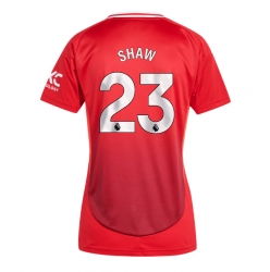 Manchester United Luke Shaw #23 Hemmatröja 2024-25 Dam Kortärmad