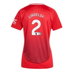 Manchester United Victor Lindelof #2 Hemmatröja 2024-25 Dam Kortärmad