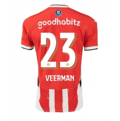 PSV Eindhoven Joey Veerman #23 Hemmatröja 2024-25 Kortärmad