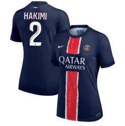 Paris Saint-Germain Achraf Hakimi #2 Hemmatröja 2024-25 Dam Kortärmad