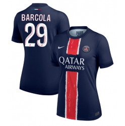 Paris Saint-Germain Bradley Barcola #29 Hemmatröja 2024-25 Dam Kortärmad