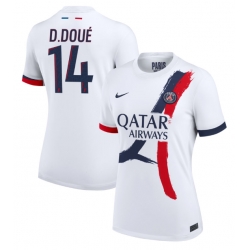 Paris Saint-Germain Desire Doue #14 Bortatröja 2024-25 Dam Kortärmad