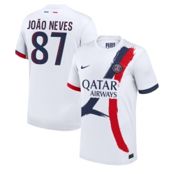 Paris Saint-Germain Joao Neves #87 Bortatröja 2024-25 Kortärmad