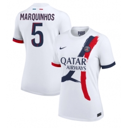 Paris Saint-Germain Marquinhos #5 Bortatröja 2024-25 Dam Kortärmad