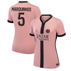 Paris Saint-Germain Marquinhos #5 Tredje Tröja 2024-25 Dam Kortärmad