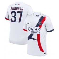 Paris Saint-Germain Milan Skriniar #37 Bortatröja 2024-25 Kortärmad