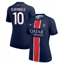 Paris Saint-Germain Ousmane Dembele #10 Hemmatröja 2024-25 Dam Kortärmad