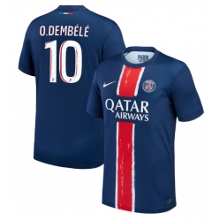 Paris Saint-Germain Ousmane Dembele #10 Hemmatröja 2024-25 Kortärmad