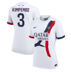 Paris Saint-Germain Presnel Kimpembe #3 Bortatröja 2024-25 Dam Kortärmad