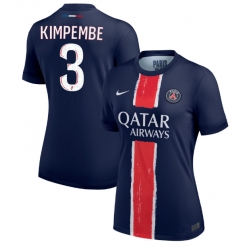 Paris Saint-Germain Presnel Kimpembe #3 Hemmatröja 2024-25 Dam Kortärmad