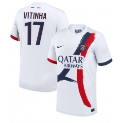 Paris Saint-Germain Vitinha #17 Bortatröja 2024-25 Kortärmad