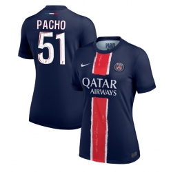 Paris Saint-Germain Willian Pacho #51 Hemmatröja 2024-25 Dam Kortärmad