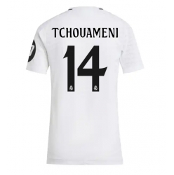 Real Madrid Aurelien Tchouameni #14 Hemmatröja 2024-25 Dam Kortärmad