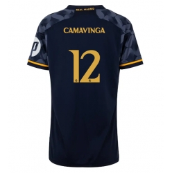 Real Madrid Eduardo Camavinga #12 Bortatröja 2023-24 Dam Kortärmad