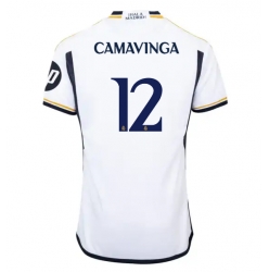 Real Madrid Eduardo Camavinga #12 Hemmatröja 2023-24 Kortärmad