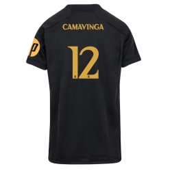 Real Madrid Eduardo Camavinga #12 Tredje Tröja 2023-24 Dam Kortärmad